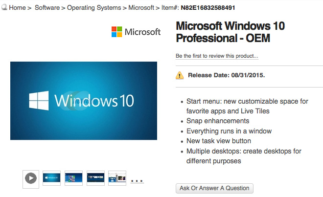 Microsoft Windows 10 to release on August 31